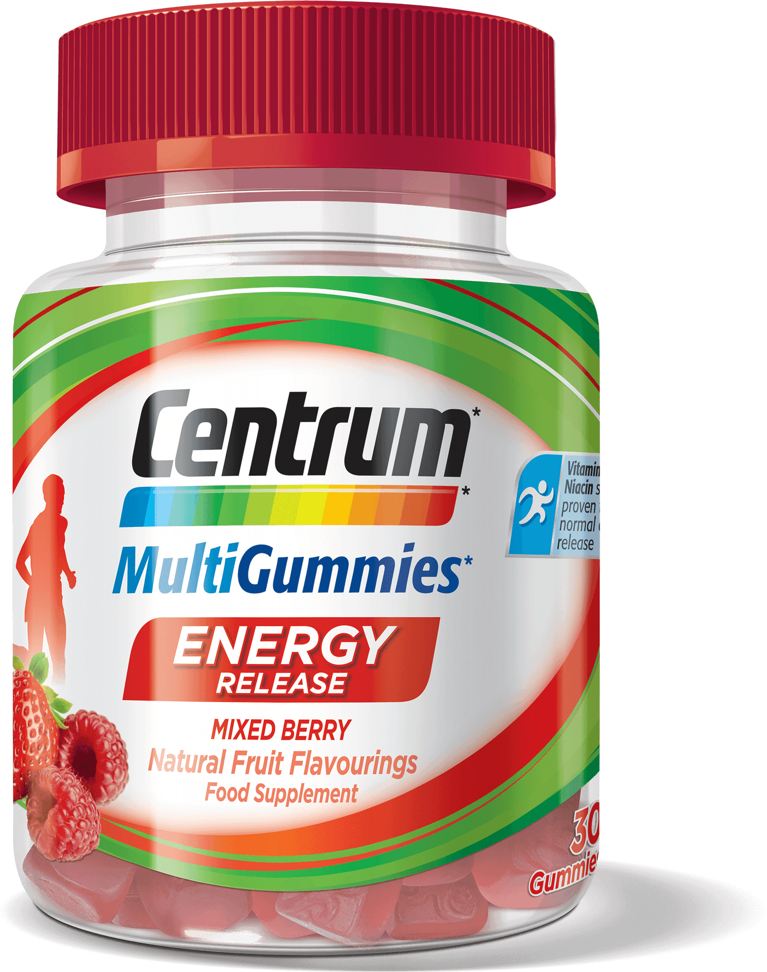 Centrum Multi Gummies Energy Release Mixed Berry PNG