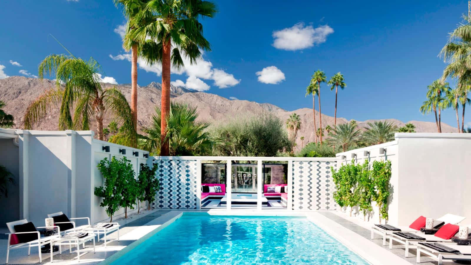 Download Palm Springs Pink Gate Wallpaper  Wallpaperscom