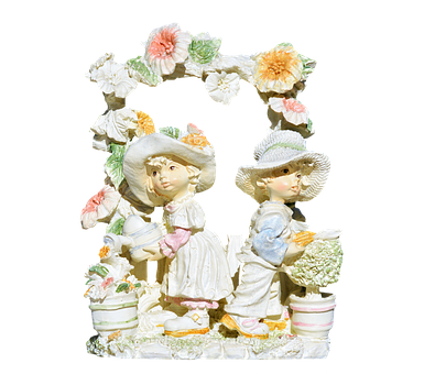 Ceramic Children Flower Arch PNG