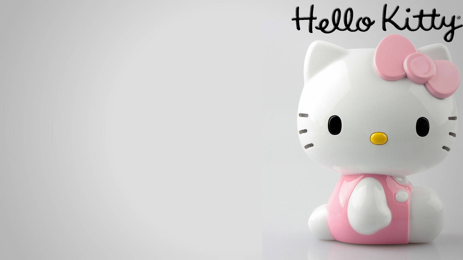 Keramiskfigurin Hello Kitty Skrivbordsbakgrund. Wallpaper