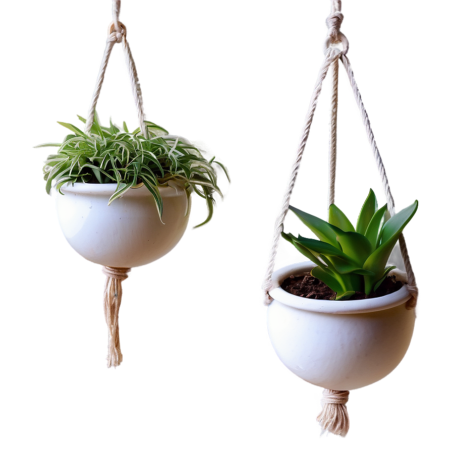 Ceramic Hanging Plant Png Jwe12 PNG