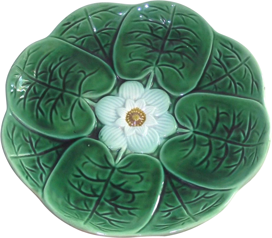 Ceramic Lily Pad Plate PNG
