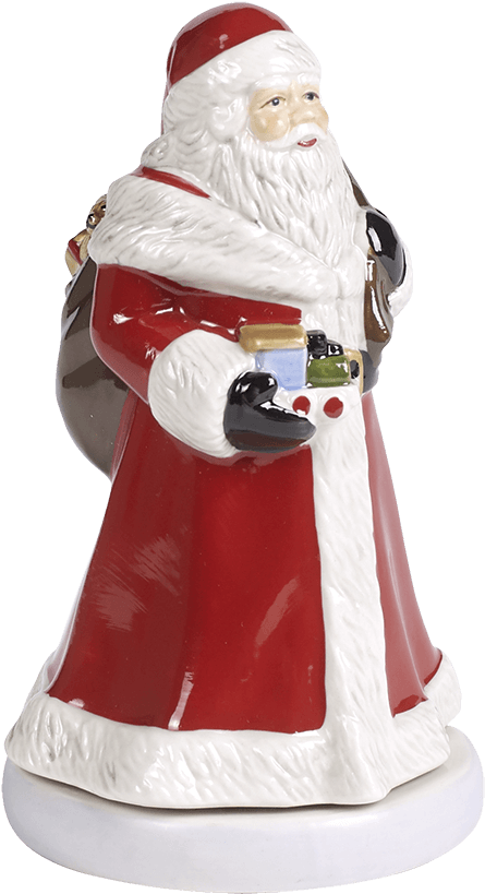 Ceramic Santa Claus Figurine PNG