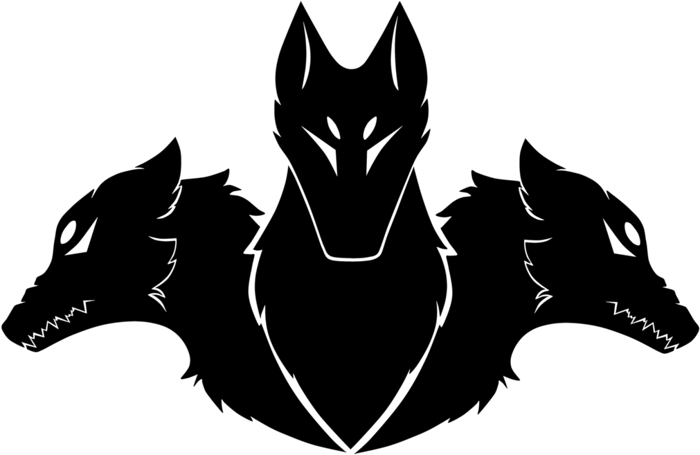 Cerberus Silhouette Graphic PNG