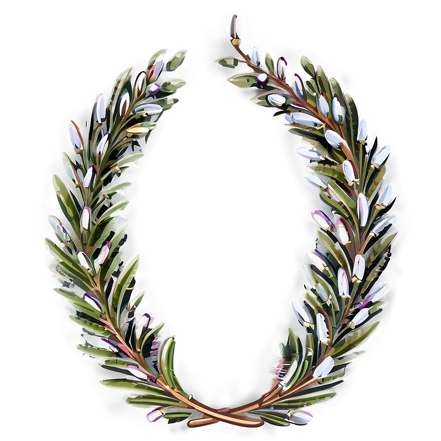 Ceremonial Laurel Wreath Png Anw15 PNG