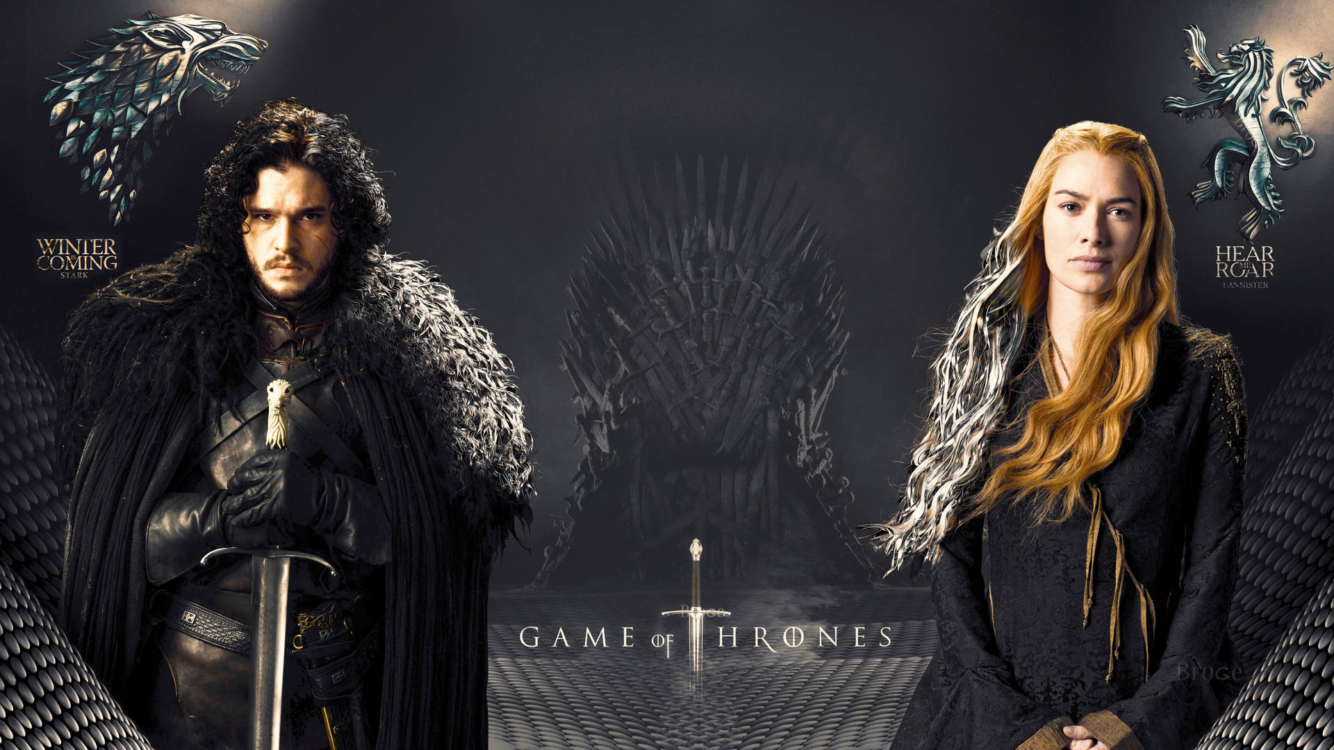 Cersei Lannister And Jon Snow Wallpaper