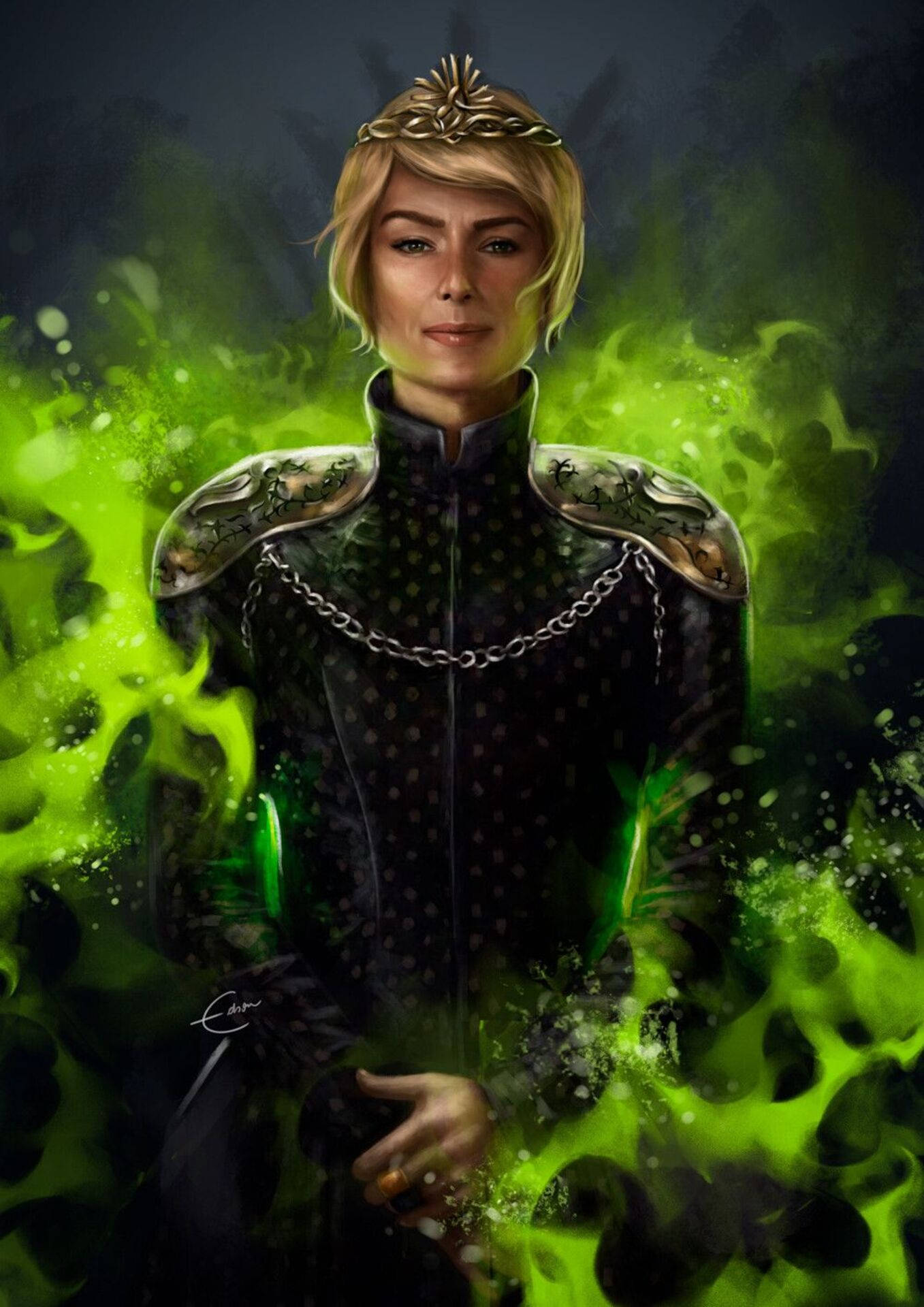 Download Cersei Lannister Mad Queen Fanart Wallpaper 