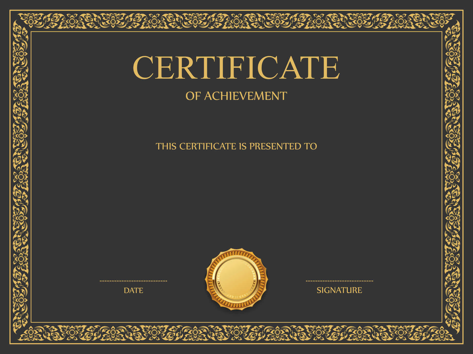An official certificate for all types of recognition.