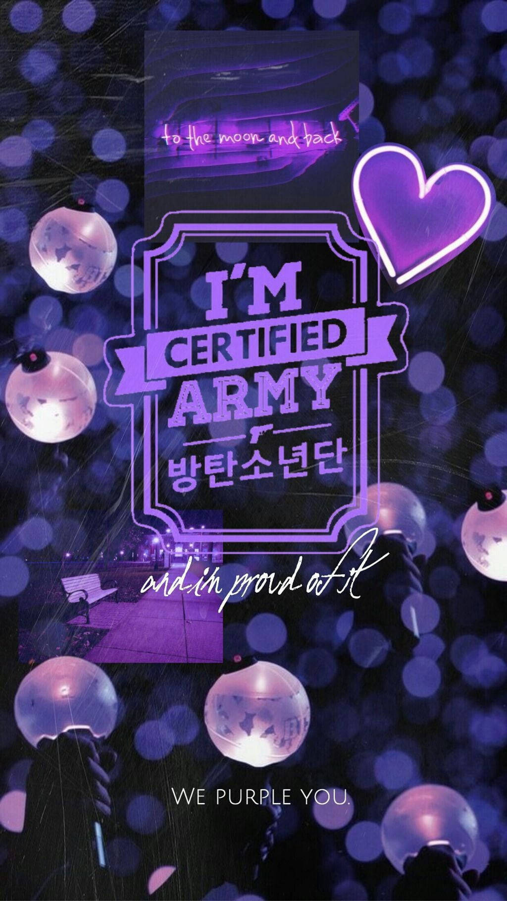 Certified Army I Purple You Background