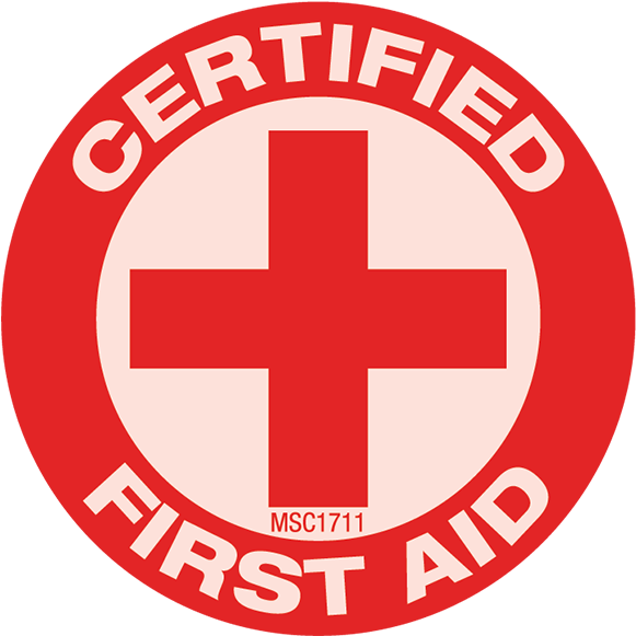 Certified First Aid Emblem PNG