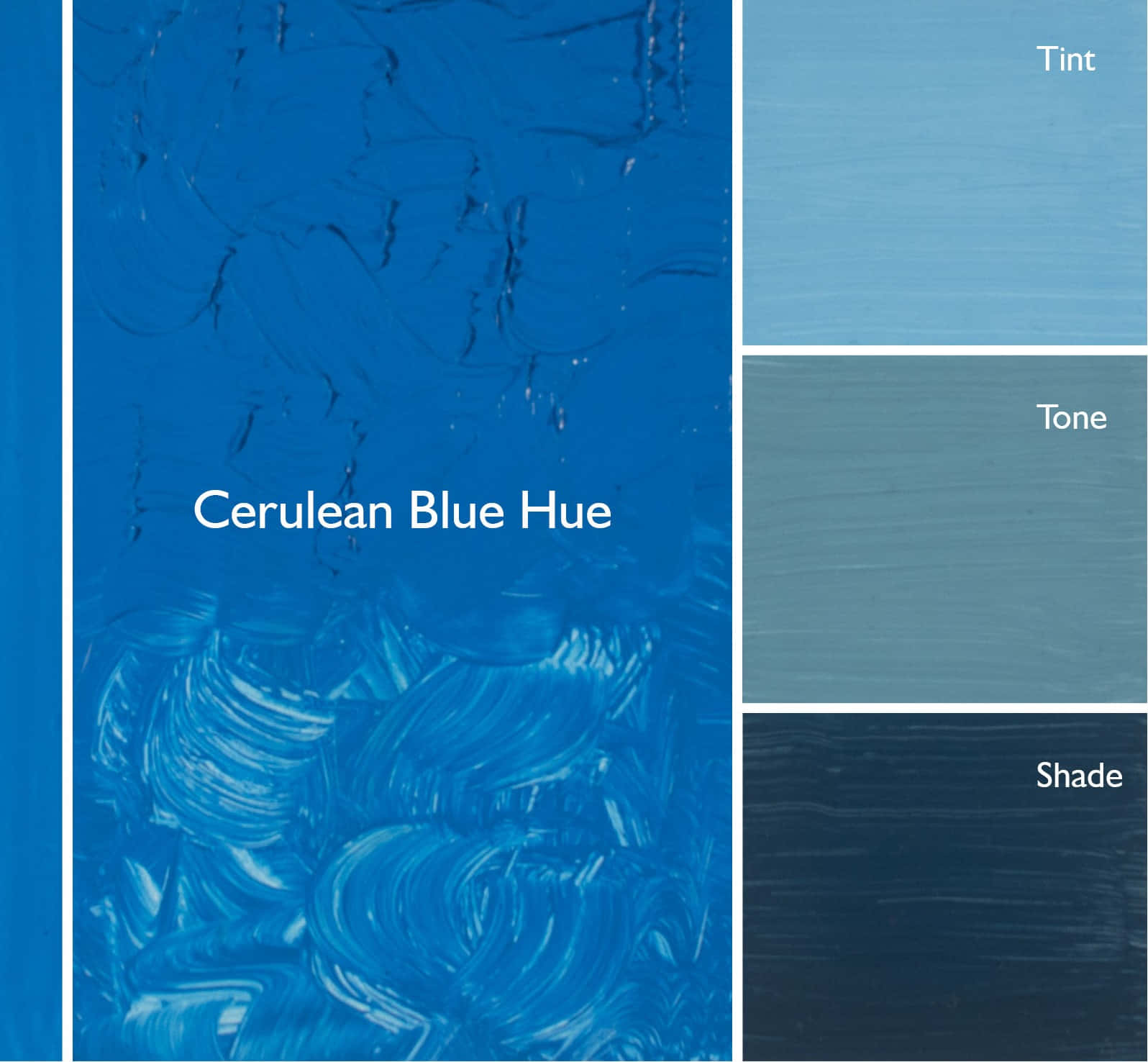 "Cerulean Blue, a perfect harmony of cyan and blue for a calm atmosphere." Wallpaper