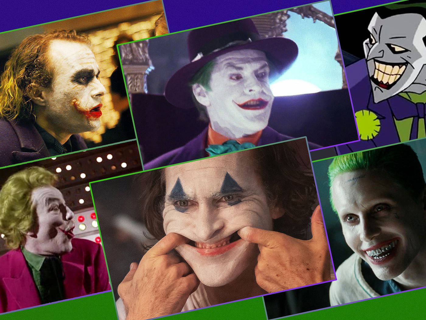 Cesar Romero Joker Photo Collage Wallpaper