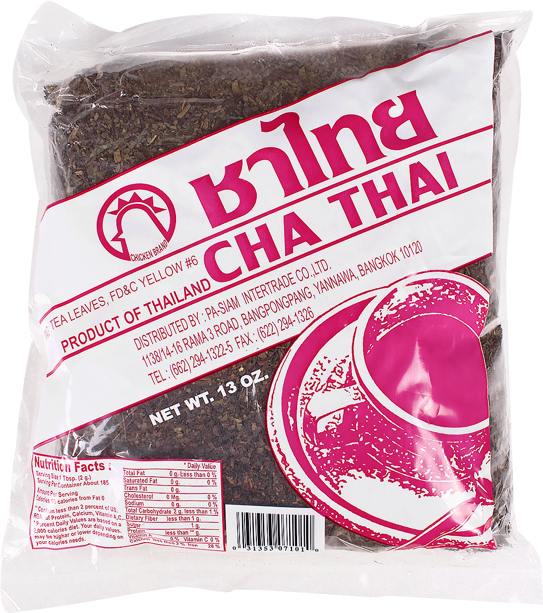 Cha Thai Tea Leaves Package PNG