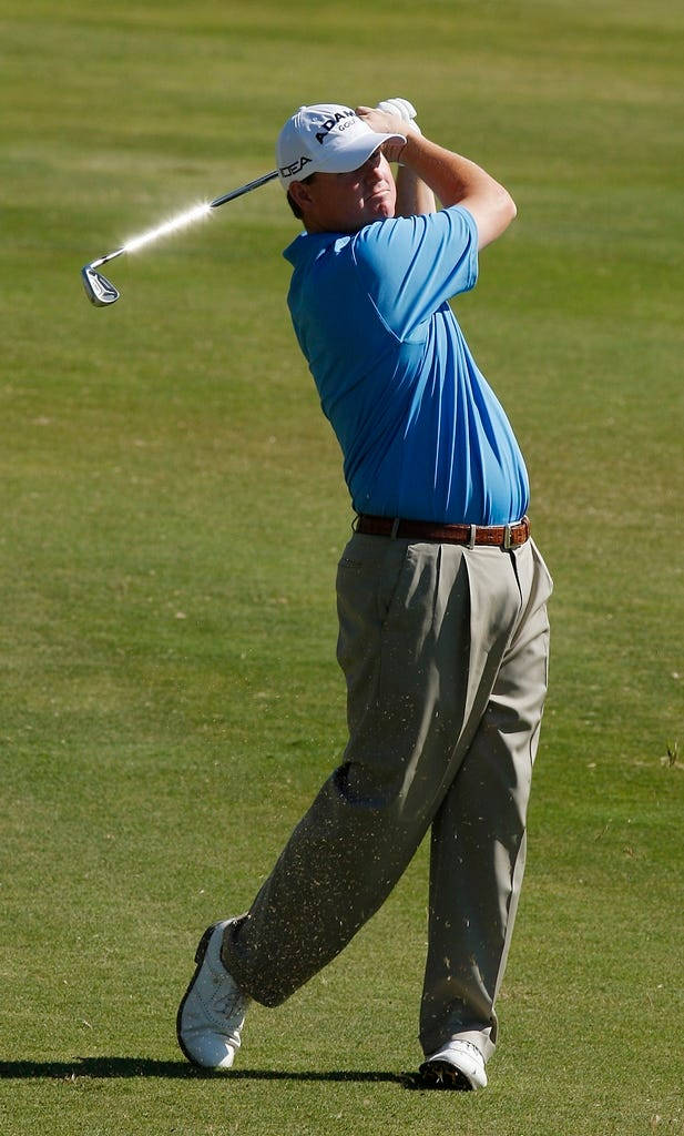 Ritrattodel Golf Swing Di Chad Campbell Sfondo