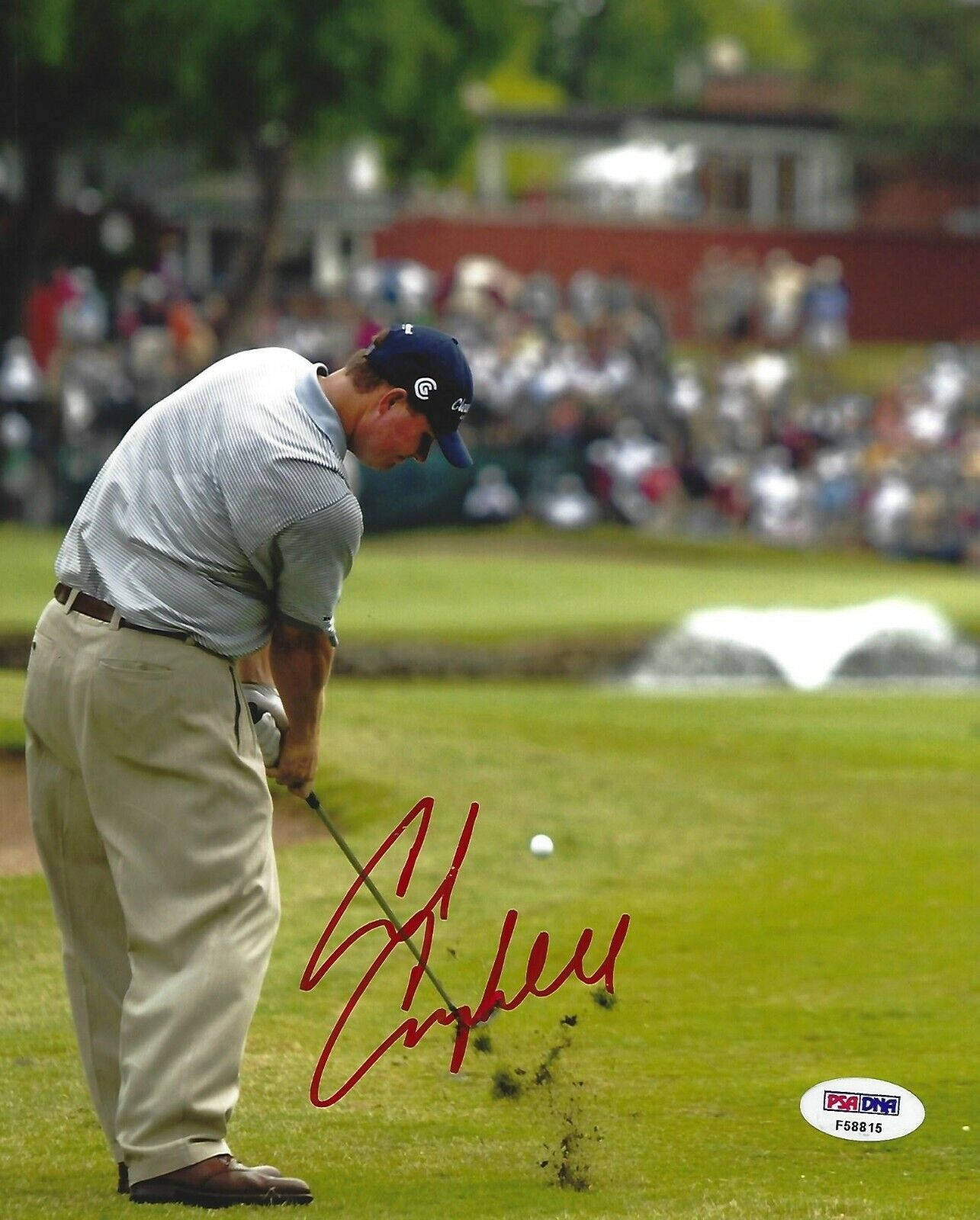 Chadcampbell Spelar Golf-signatur. Wallpaper