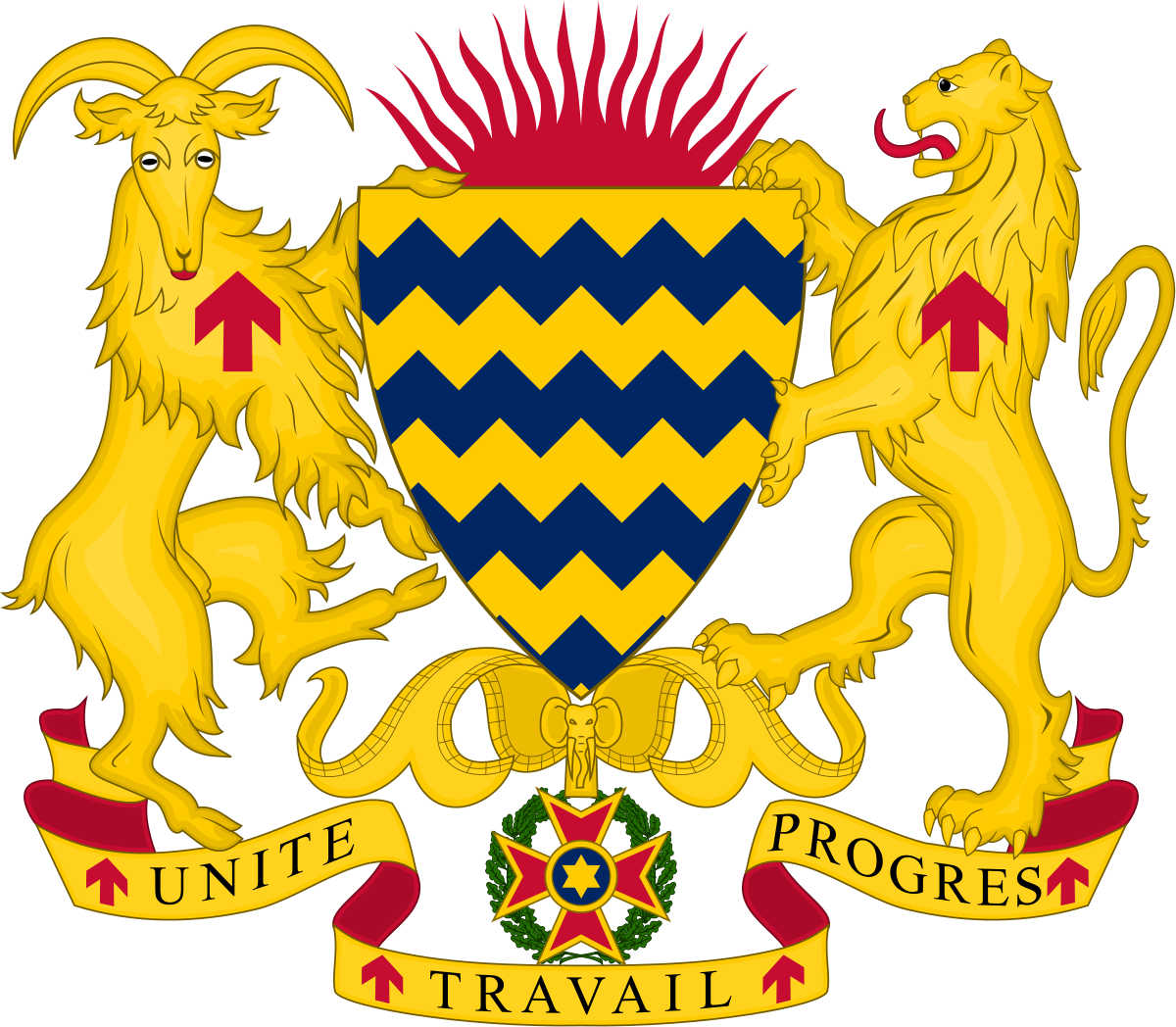 Chad National Coatof Arms PNG