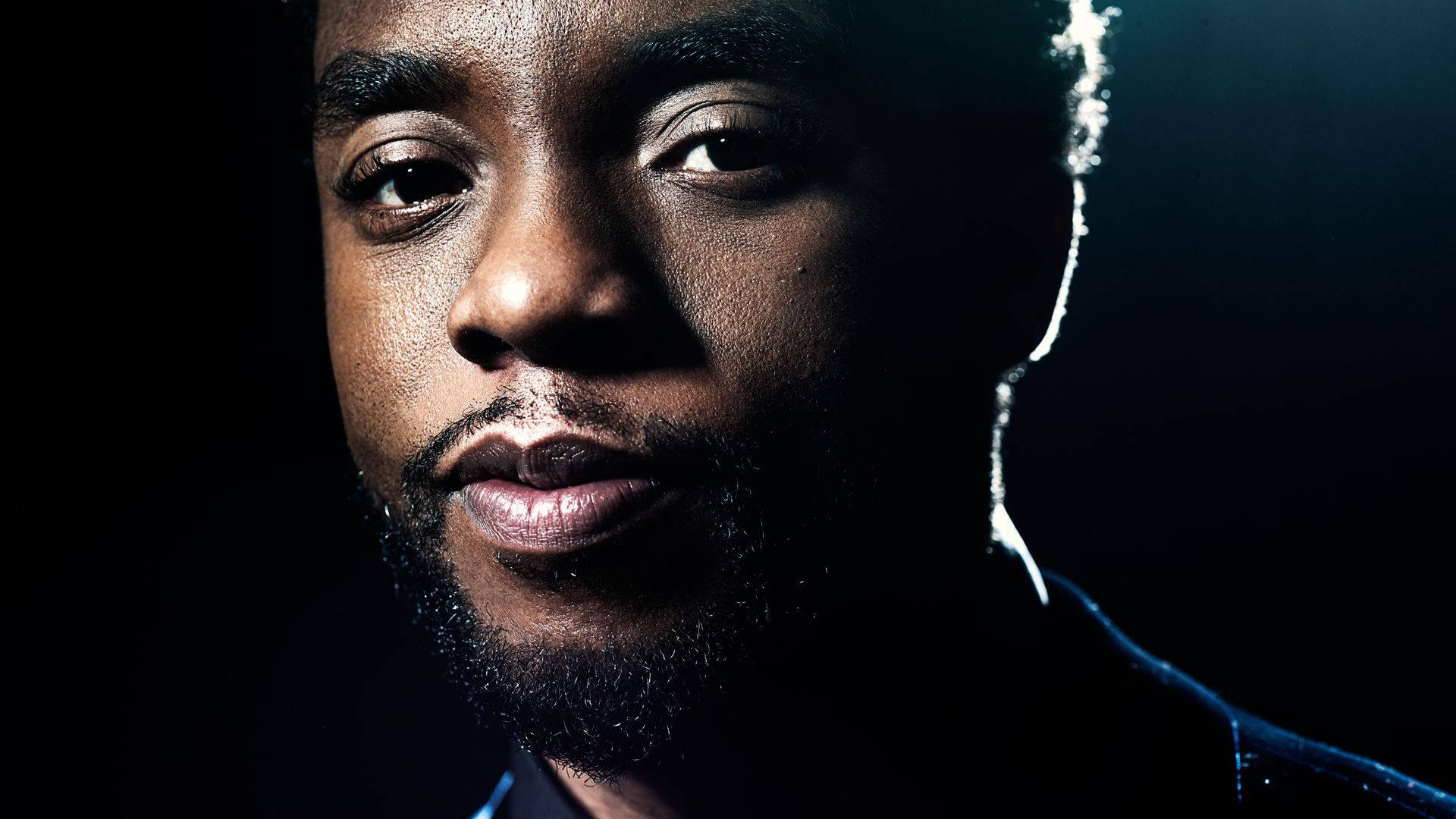 Chadwick Boseman Detailed Profile Photograph Background