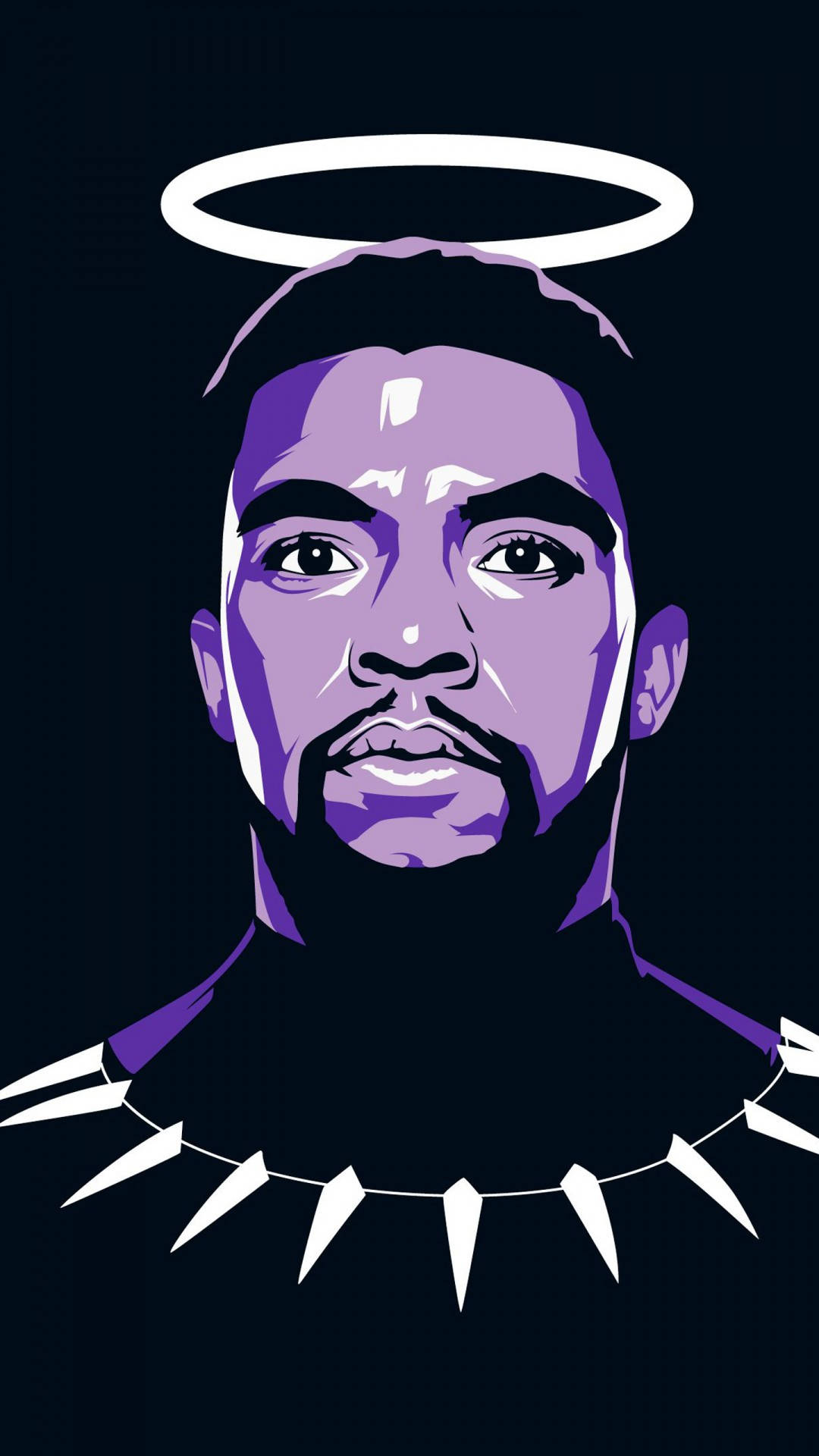 Chadwick Boseman Vector Art With Halo Picture