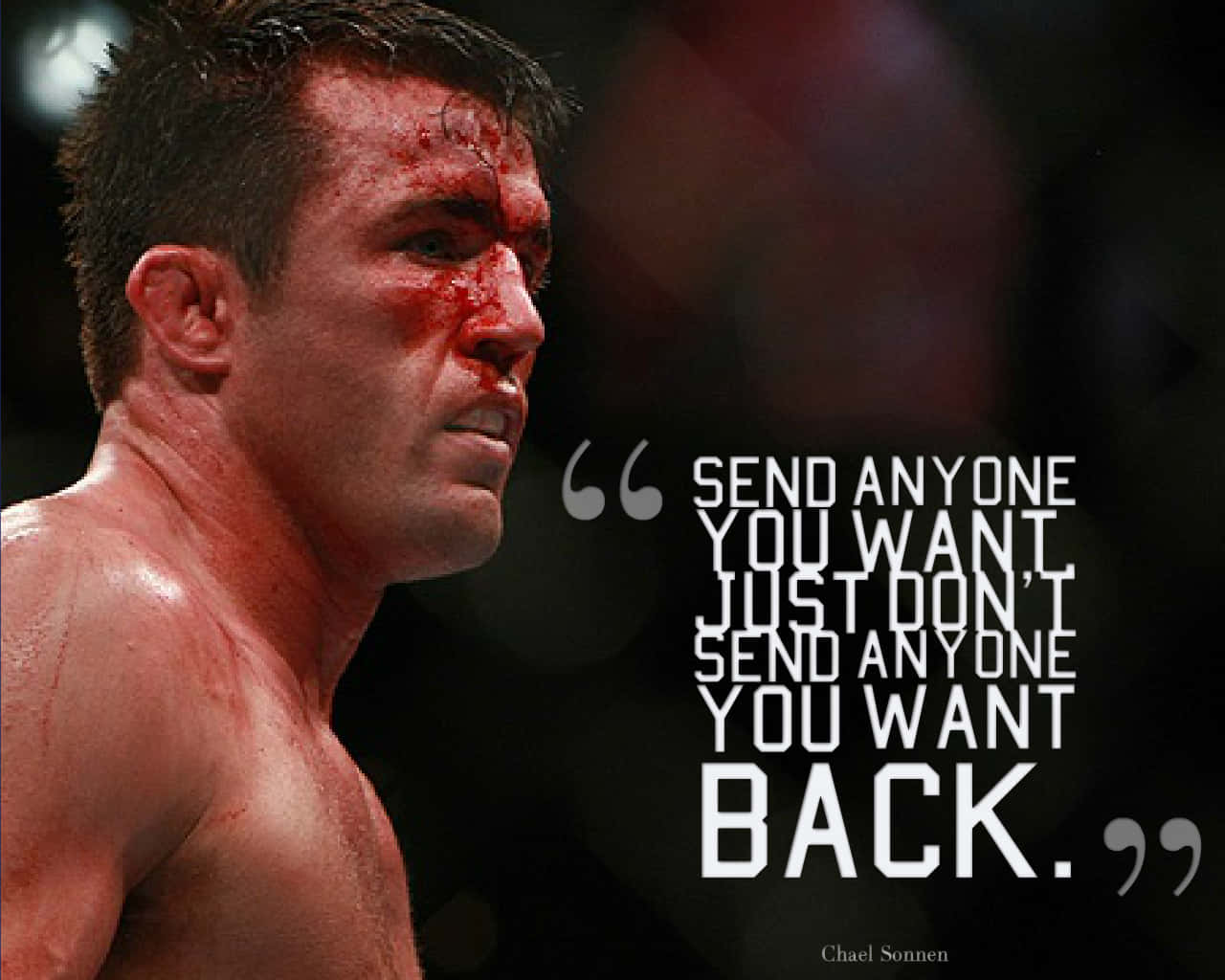 Chael Sonnen Candidly Offering Valuable Advice Wallpaper