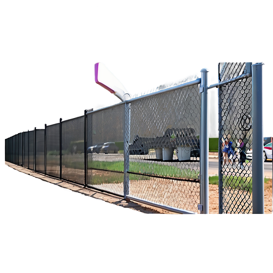 Chain Link Fence Rolling Gate Png Icj PNG