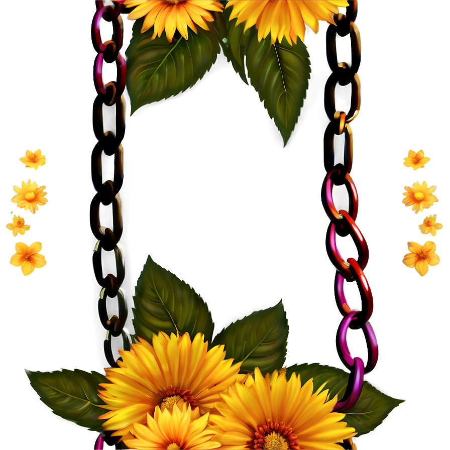 Download Chain Of Flowers Png 74 | Wallpapers.com