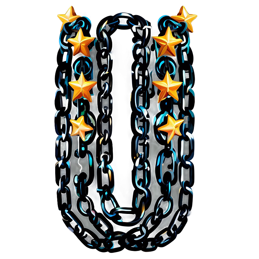 Chain Of Stars Png 05042024 PNG
