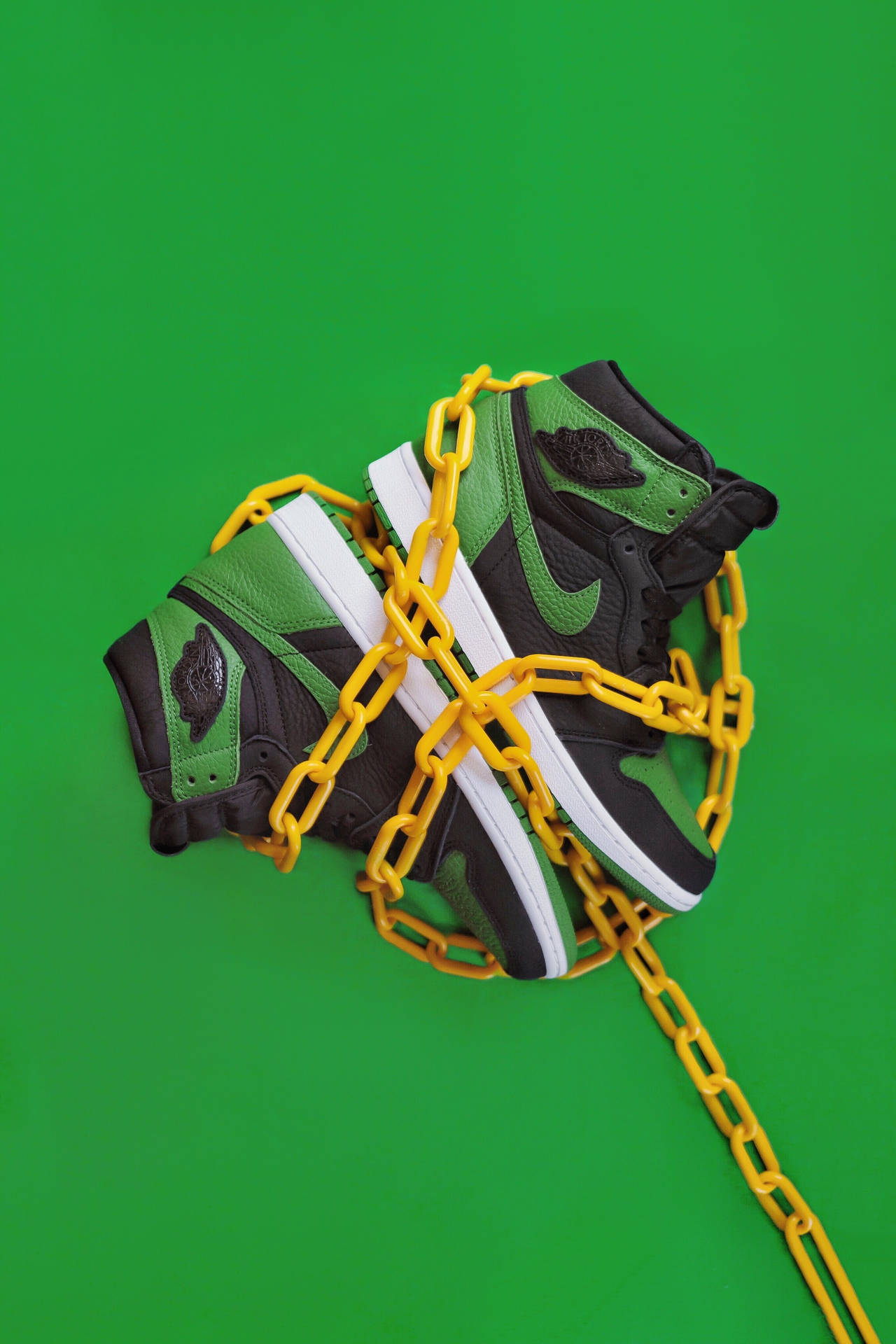 Chained Green Shoes