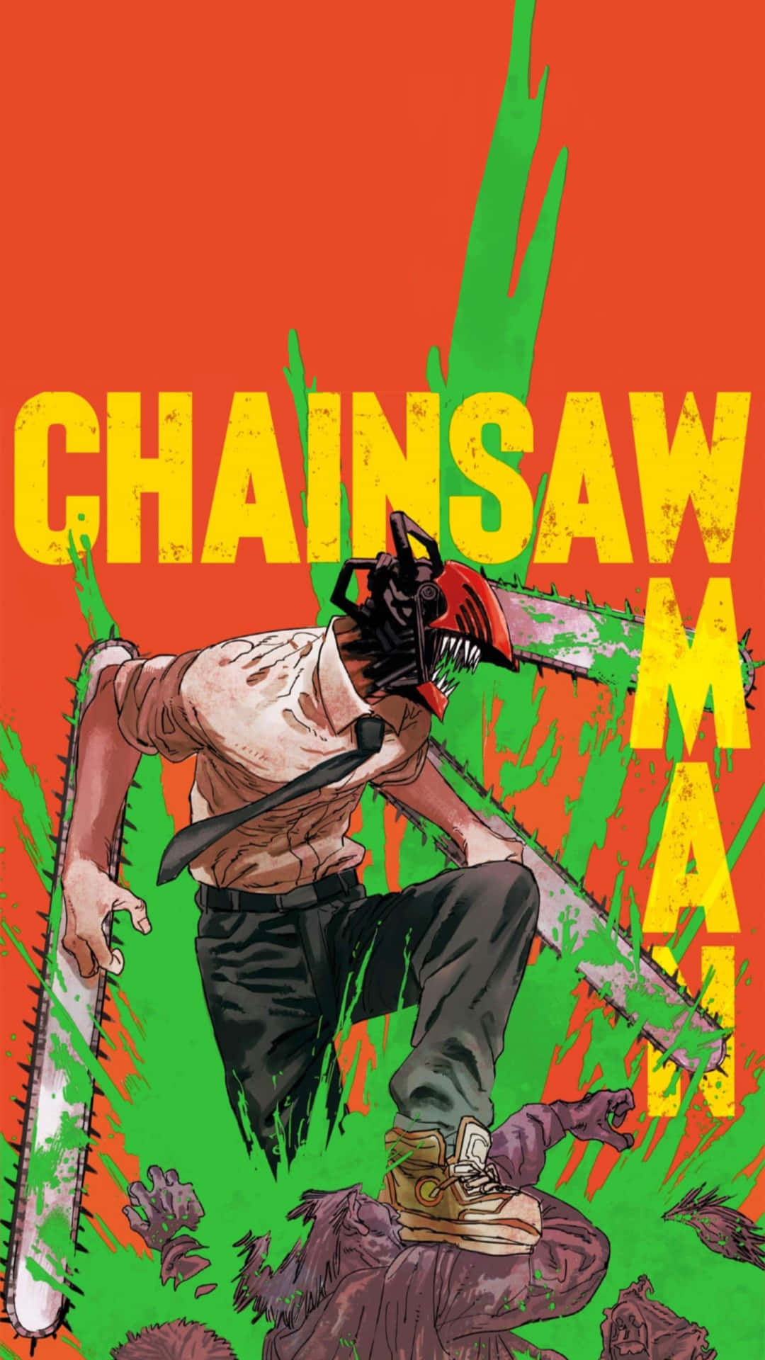 Chainsaw Man Anime Artwork Wallpaper
