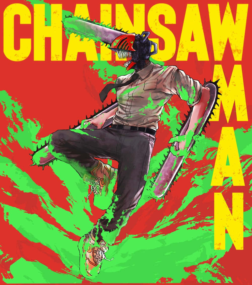Chainsaw Man Denji Unleashing His Power Wallpaper