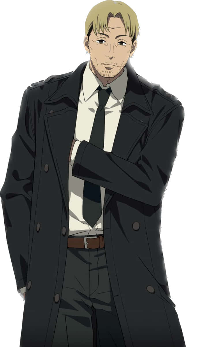 Retrato Del Personaje Kishibe De Chainsaw Man Fondo de pantalla