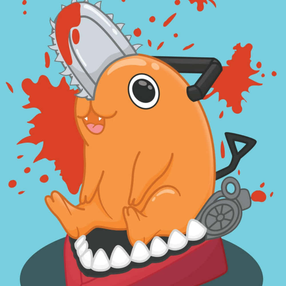 Ilustración De Chainsaw Man Pochita Fondo de pantalla