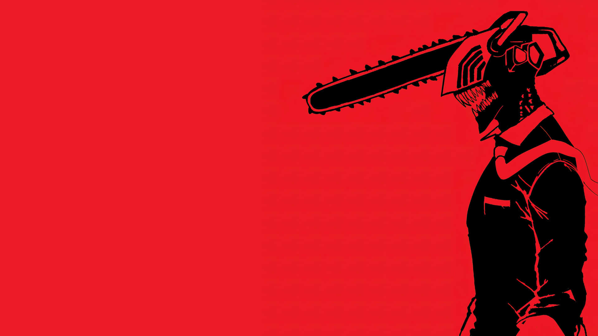 Chainsaw Man Red Backdrop Wallpaper
