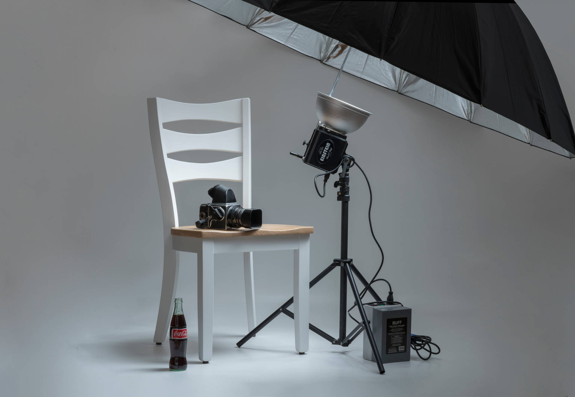 Chair In Photography Studio Wallpaper