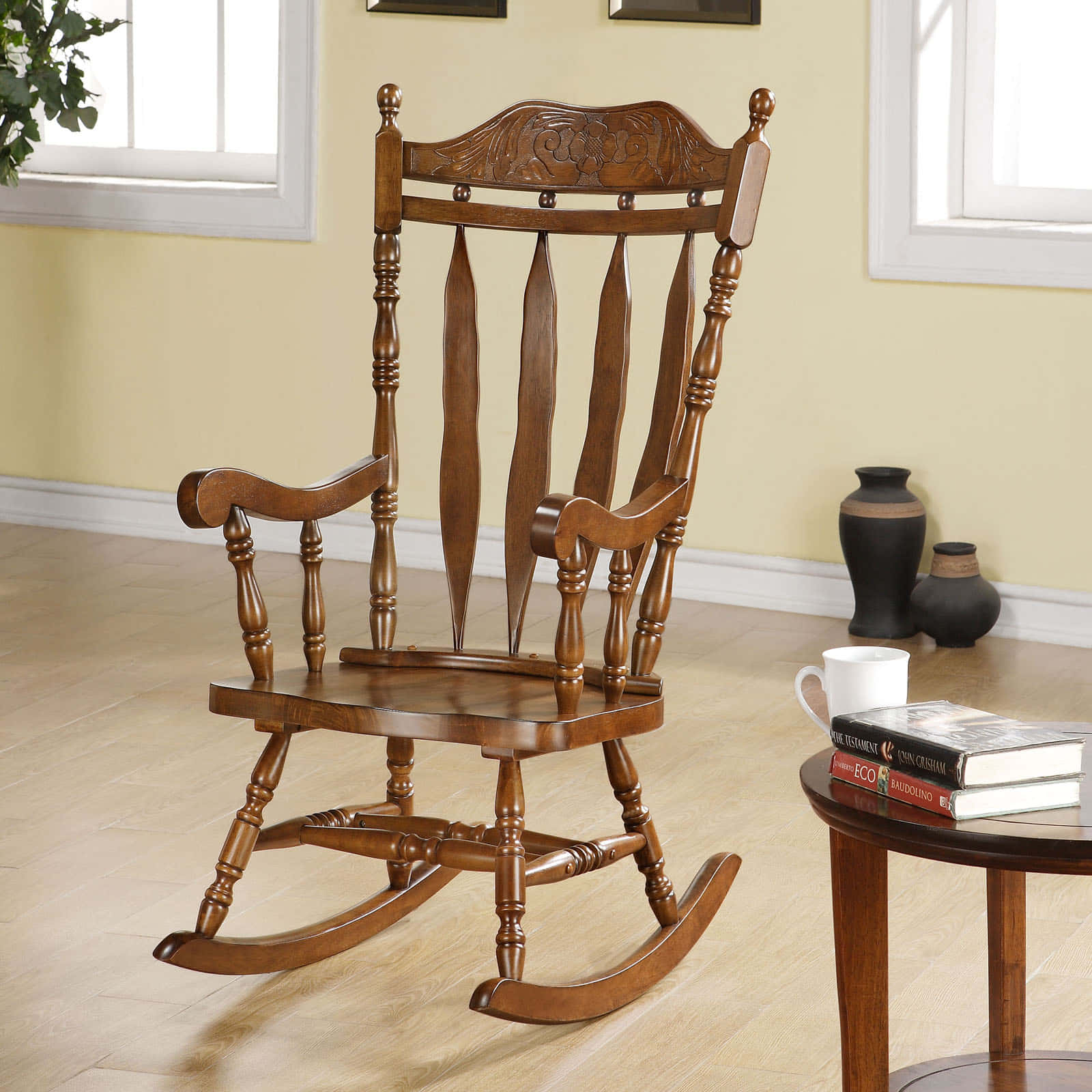Indoor Wooden Rocking Chair Picture
