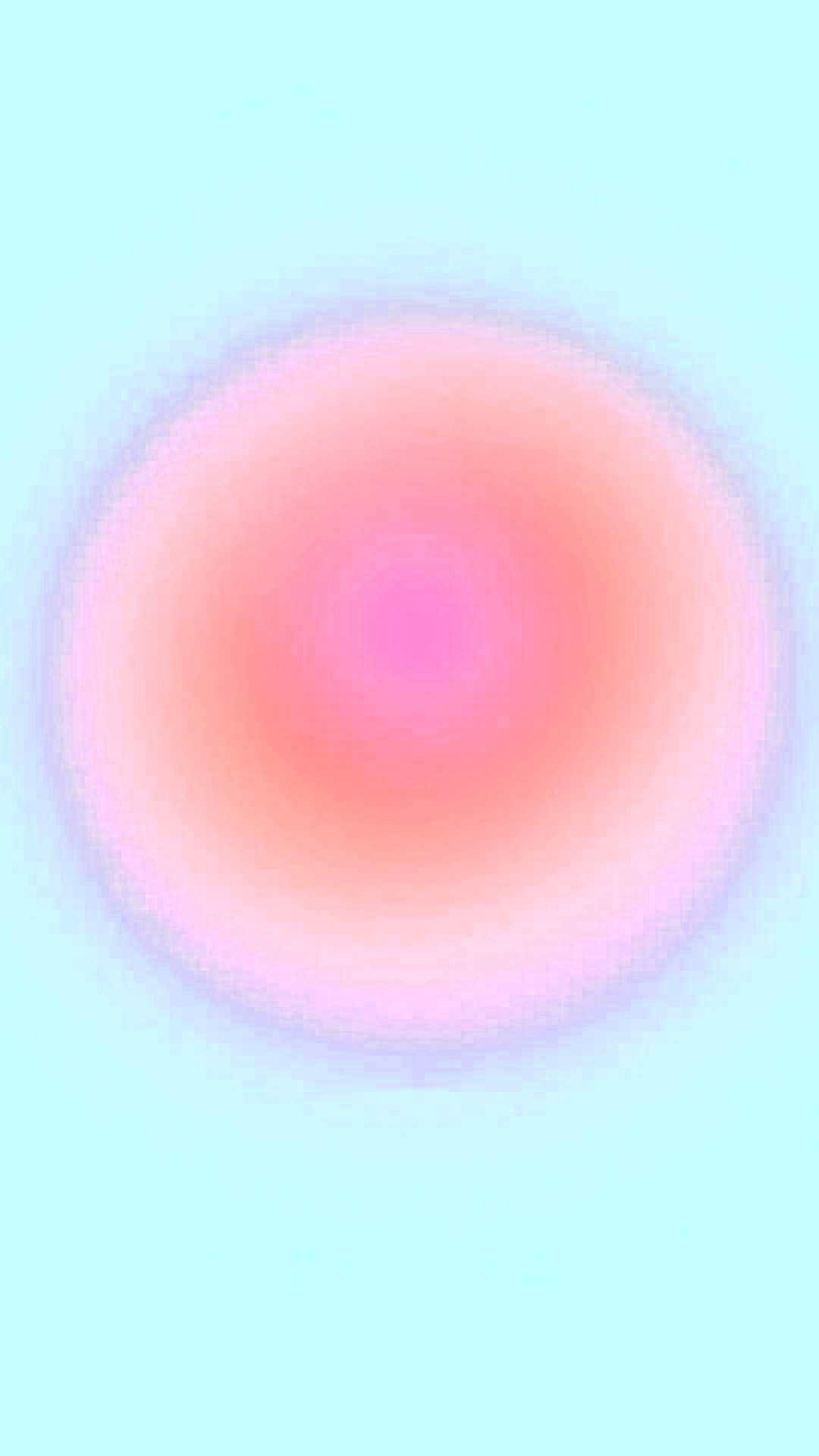 En pink cirkel i himlen Wallpaper