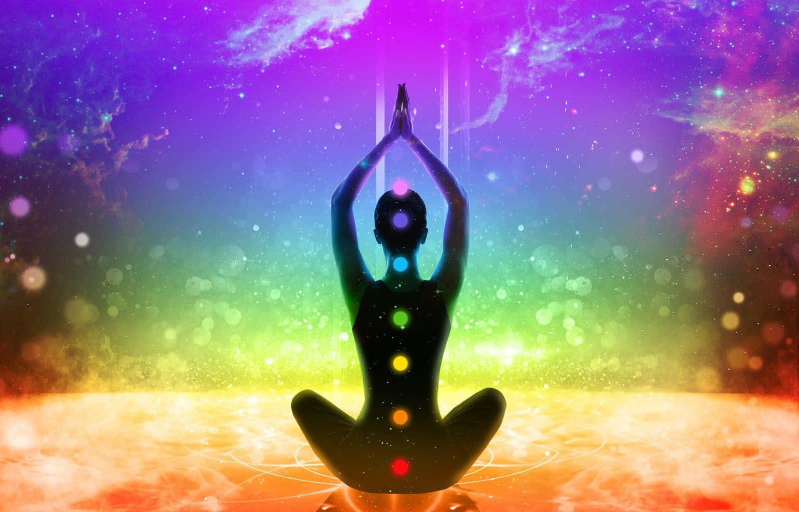 Chakra Background - Tranquil and Colorful Alignment of Energy Centers