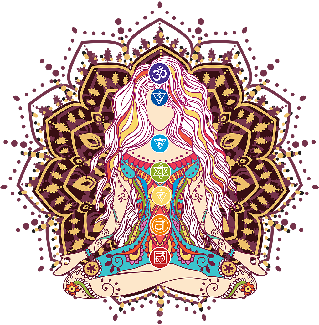 Chakra Meditation Artwork PNG