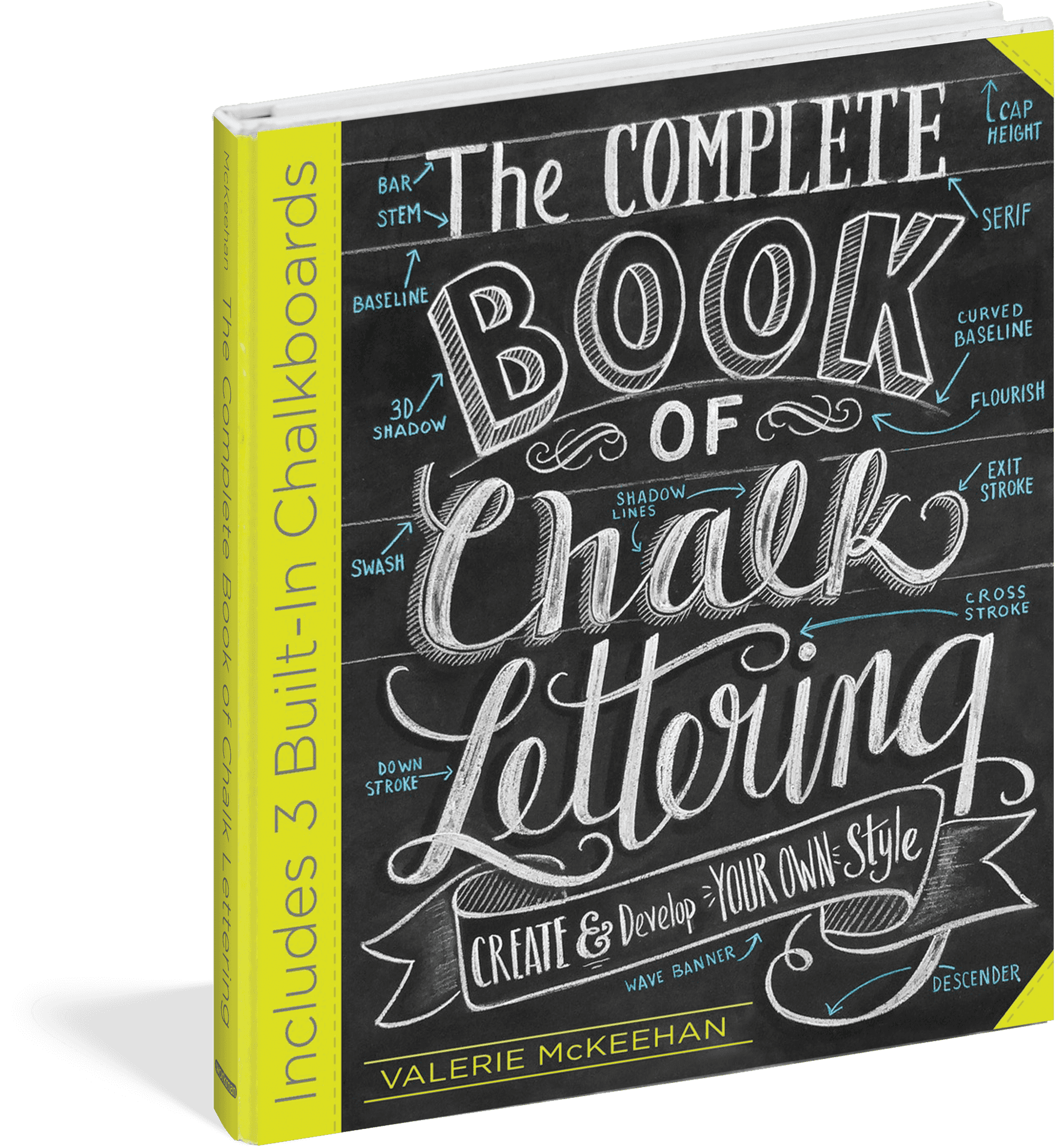 Chalk Lettering Book Cover PNG