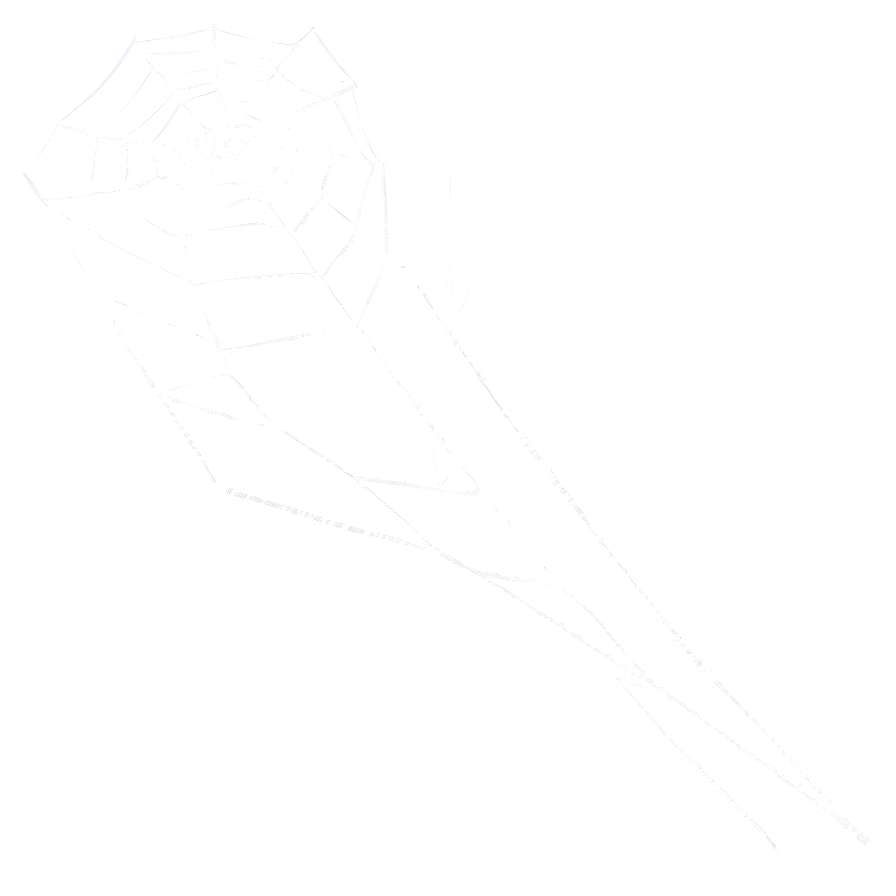 Chalk Sketched Spider Webon Slate PNG