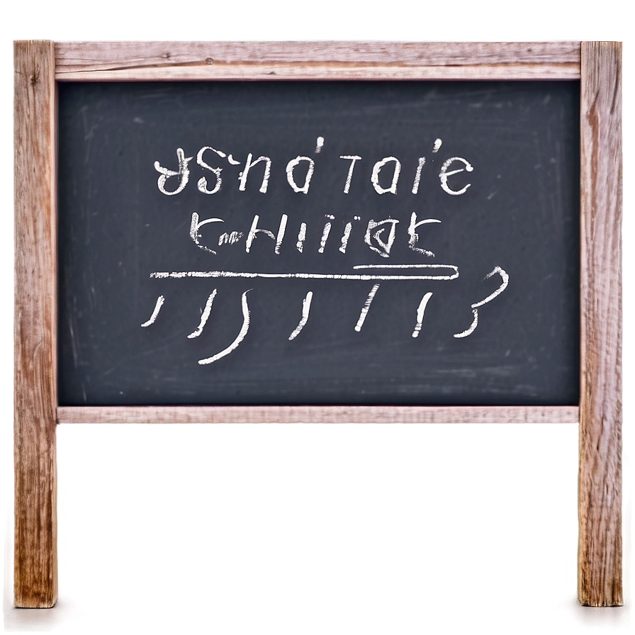 Chalkboard Sign Png 18 PNG