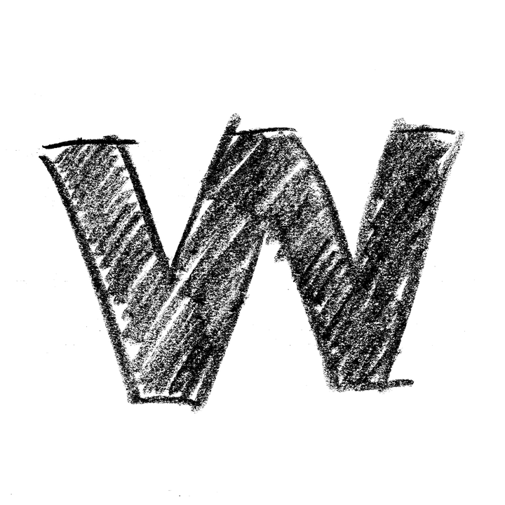 Chalkboard_ Style_ Letter_ W PNG