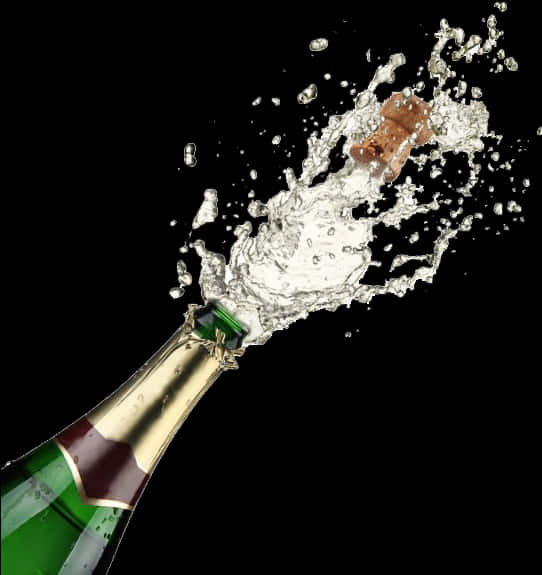 Champagne Celebration Splash PNG