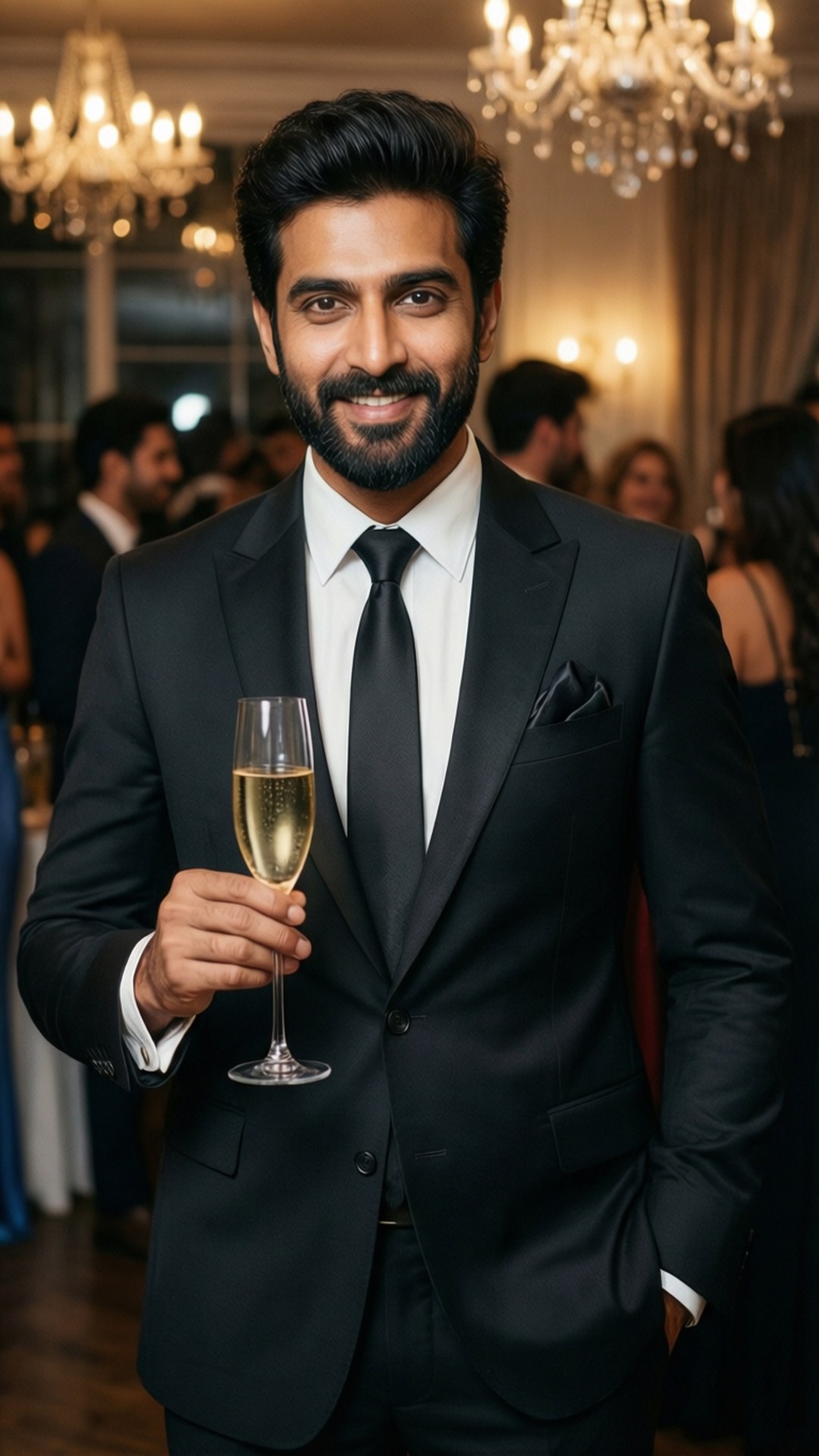 Champagne Elegance Wallpaper