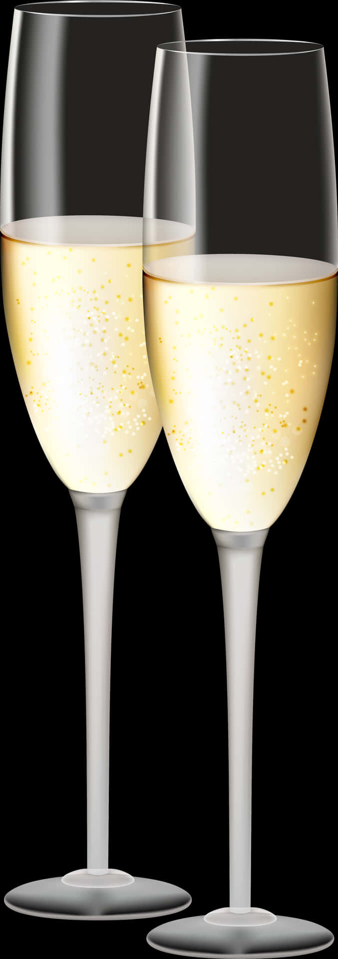 Champagne Glasses Celebration PNG