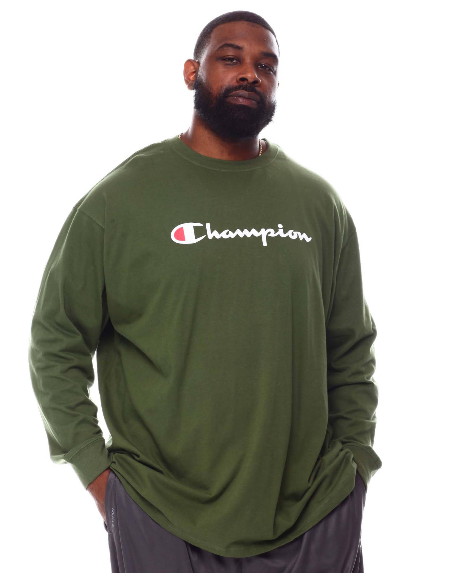 Champion Navy Green Shirt Wallpaper