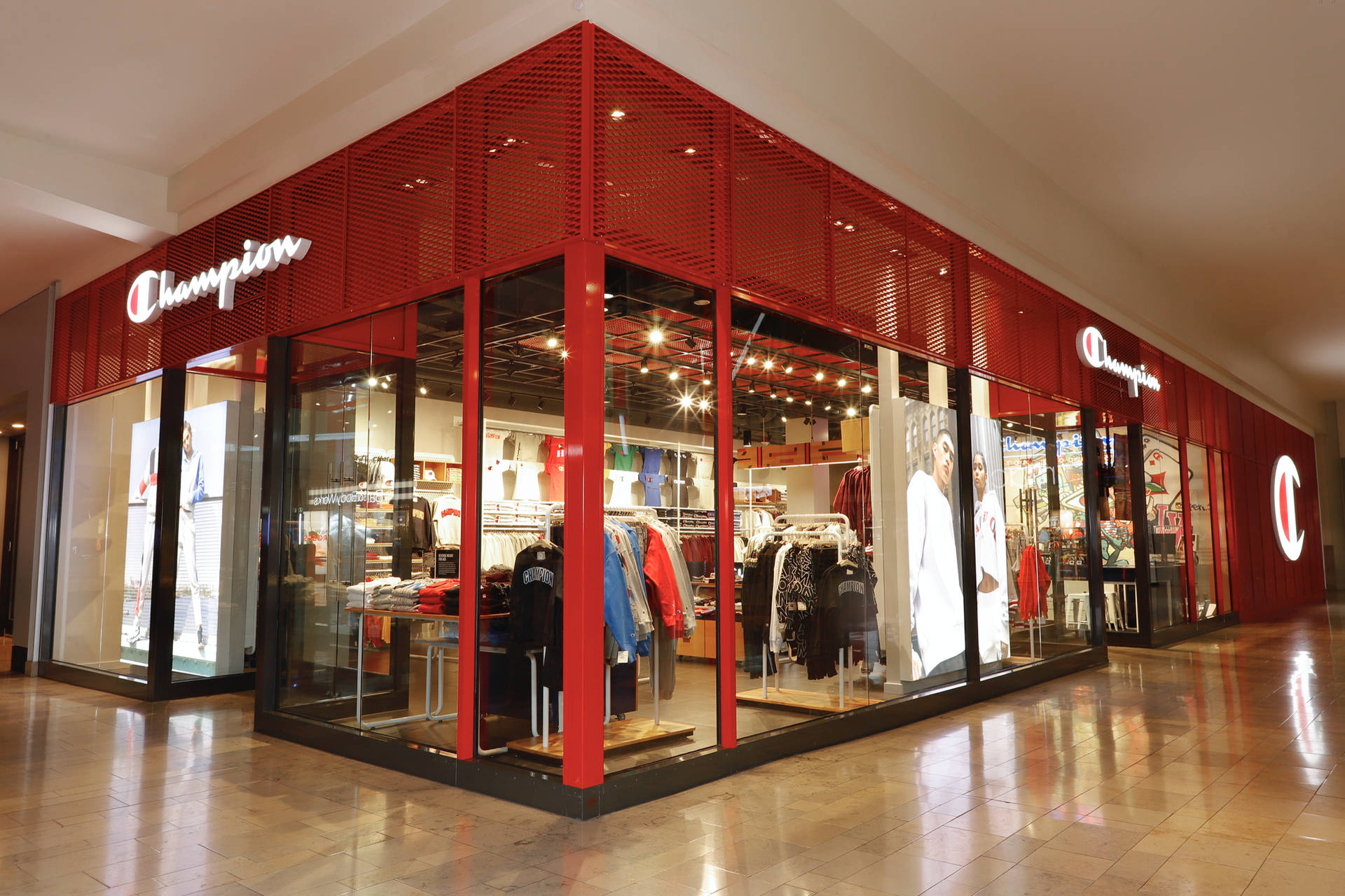 Champion Red Outlet Store Wallpaper