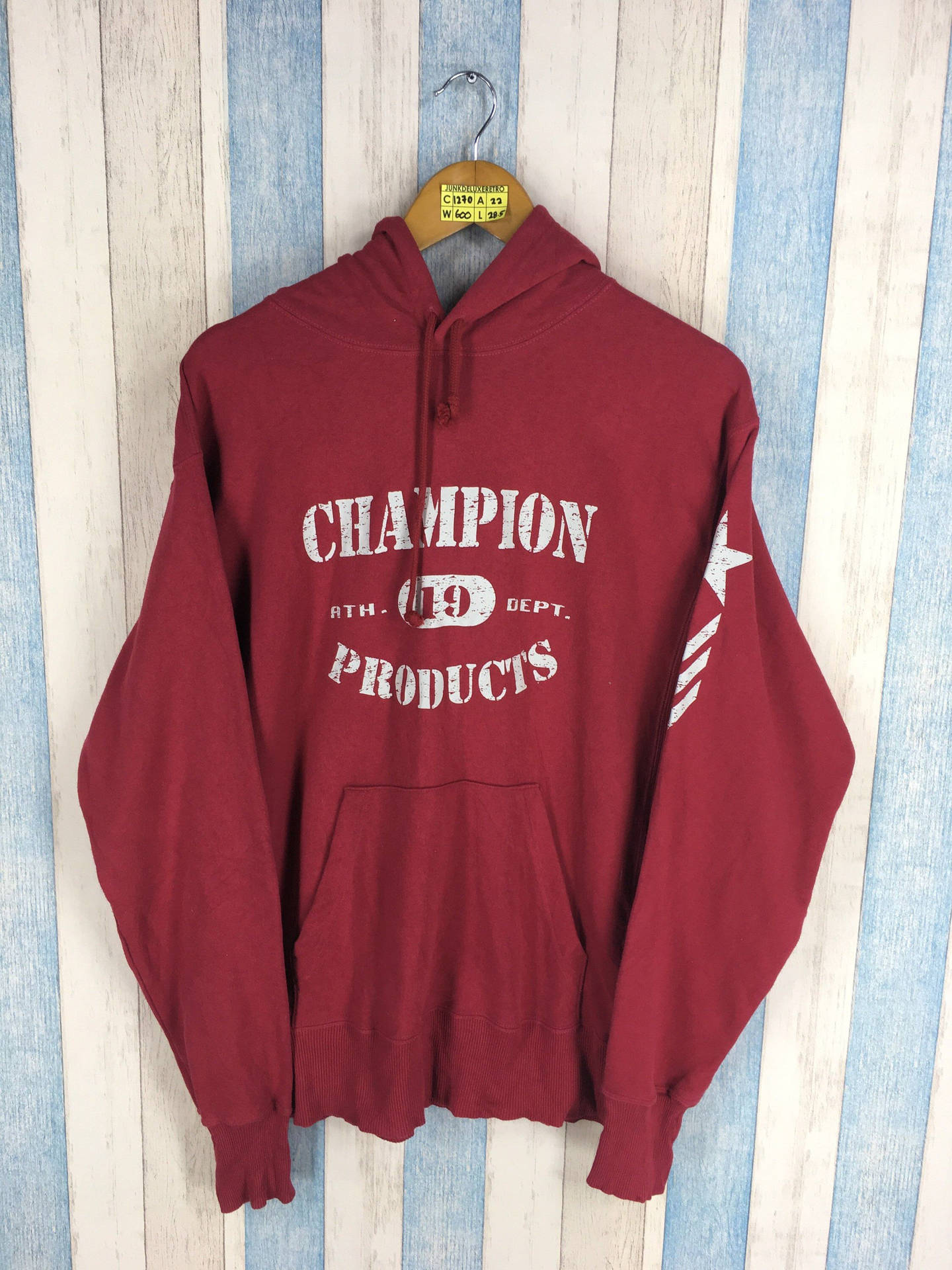 Champion Red Worn-out Jacket Wallpaper