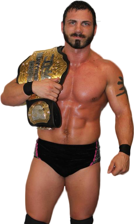 Champion Wrestlerwith Belt PNG