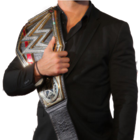 Champion Wrestlerwith Belt PNG