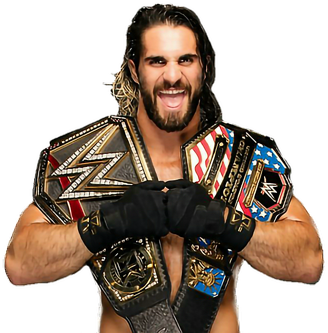 Champion Wrestlerwith Belts PNG